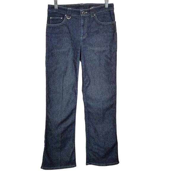Jones New York Signature Stretch Bootcut Denim Jeans Size 4 - Picture 1 of 11
